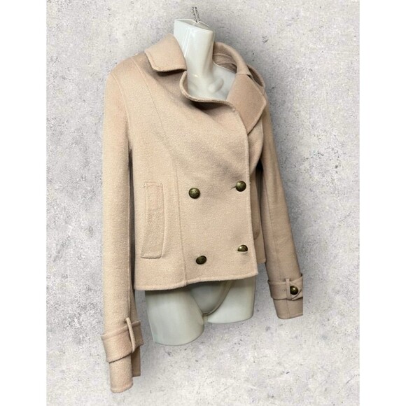 Belle & Bloom Women's Small Better Off Military Peacoat Short Double Breasted - Picture 5 of 8